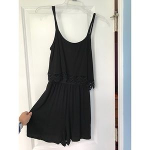 Xhilaration Black Romper